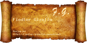 Fiedler Gizella névjegykártya